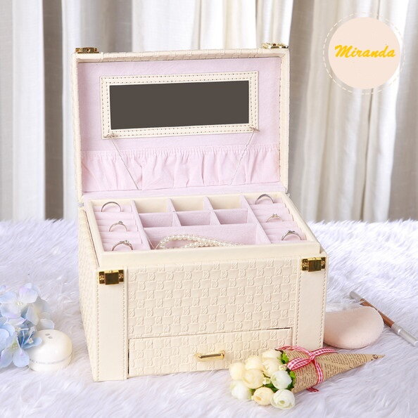 Šperkovnice Miranda Pattern Creme