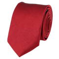 Tmavě červená kravata jednobarevná