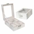 Kazeta na hodinky a šperky Miranda 90101 White